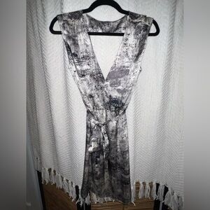 Hello Miss Artistic Black and White Maxi Dress